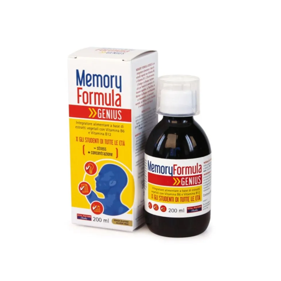 Vital Factors Memory Formula Genius Integratore Alimentare, 200ml