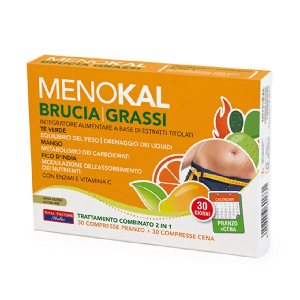 Vital Factors Menokal - Bruciagrassi Integratore Alimentare, 60 Compresse