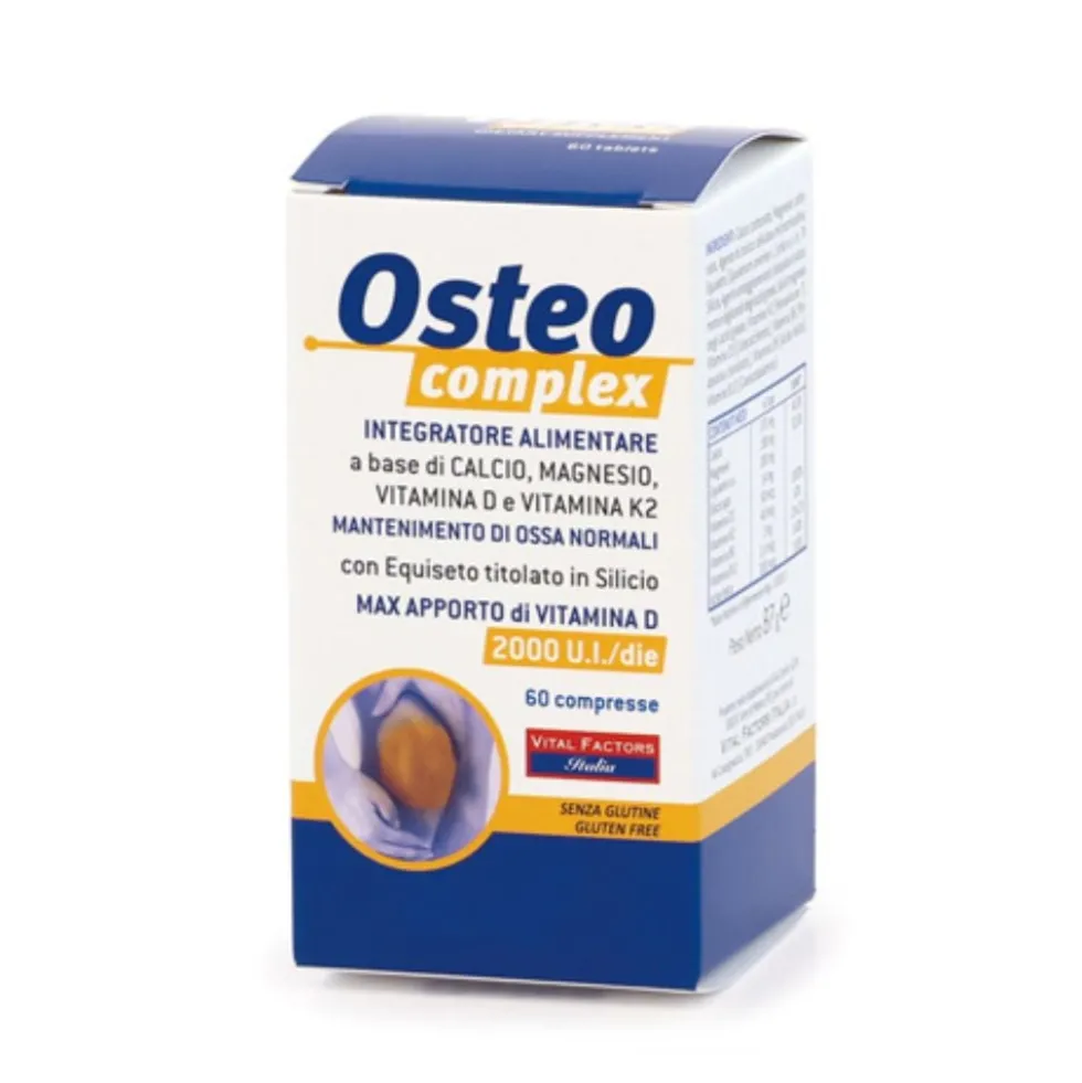 Vital Factors Osteo Complex Integratore Benessere Ossa, 60 Compresse