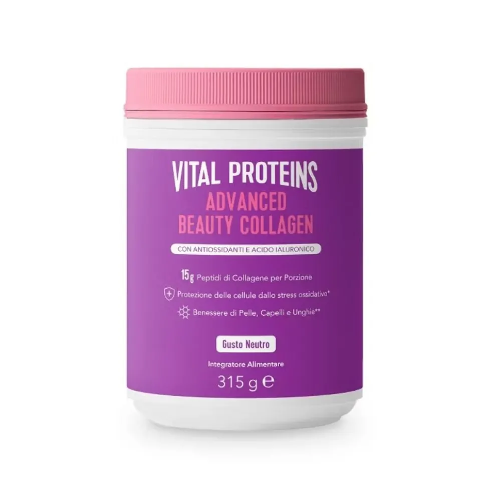 Vital Proteins Advanced Beauty - Integratore di collagene per la pelle, i capelli e le unghie, 315 g