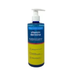 Vitamindermina Gel Detergente Lenitivo - Gel detergente antiprurito per pelli secche, 500 ml