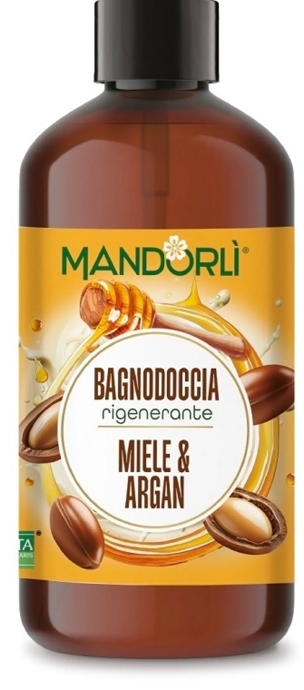 Vita Regularis Mandorlì - Bagnodoccia Rigenerante Miele & Argan, 500ml