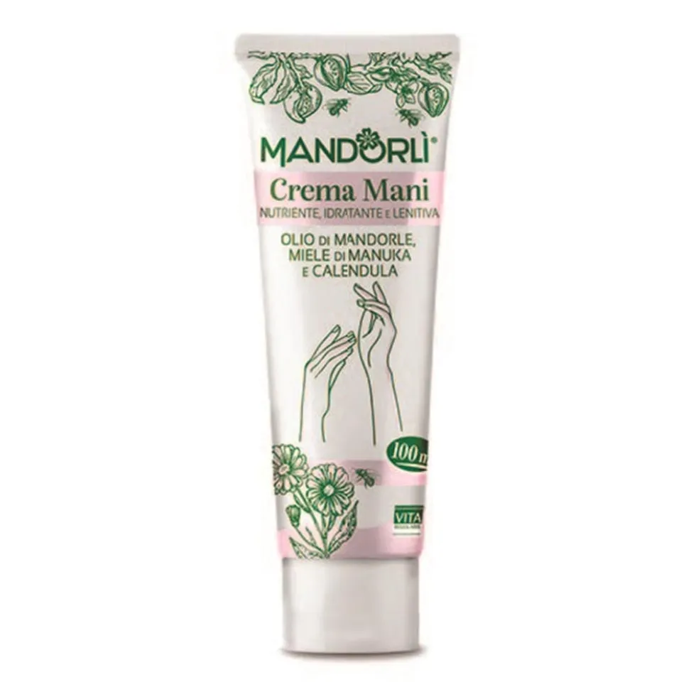 Vita Regularis Mandorlì - Crema mani nutriente e idratante per la pelle secca, 100 ml