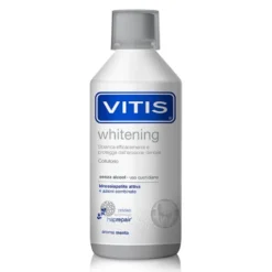 Vitis Whitening - Collutorio sbiancante e antimacchia per i denti, 500 ml