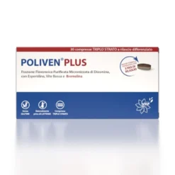 VKF Italia Poliven Plus Integratore alimentare per la circolazione, 30 Compresse