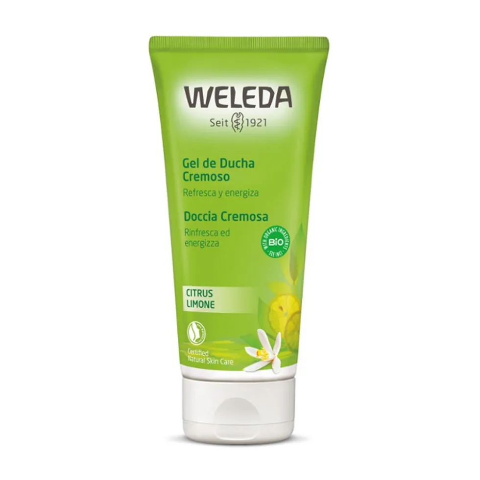 Weleda Doccia Cremosa Limone Rinfrescante e Energizzante, 200ml