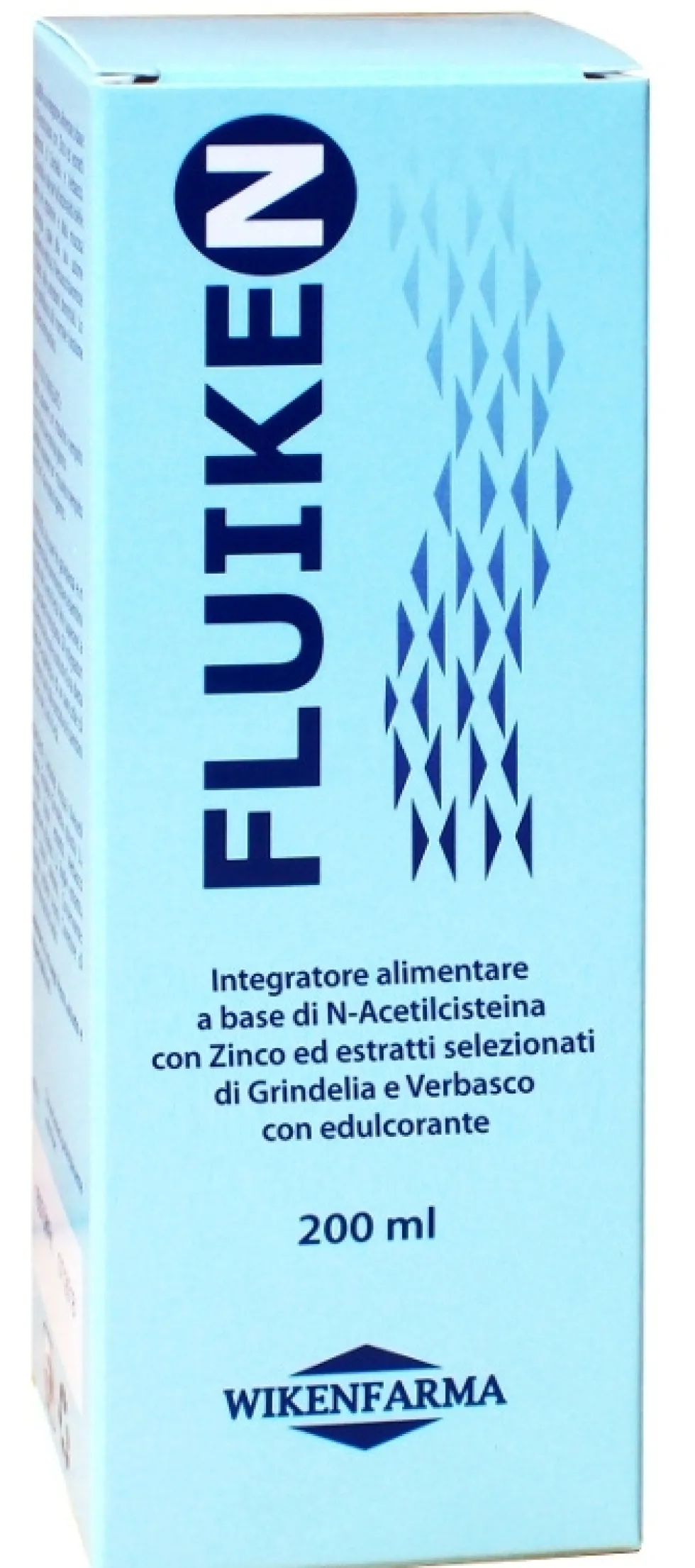 Wikenfarma Fluiken - Integratore mucolitico per le vie respiratorie, 200 ml