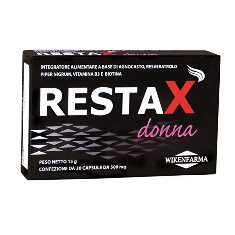 Wikenfarma Restax Donna Integratore Alimentare Capelli, 30 Capsule