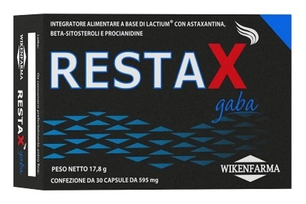 Wikenfarma Restax Gaba - per rilassamento e sonno, 30 capsule
