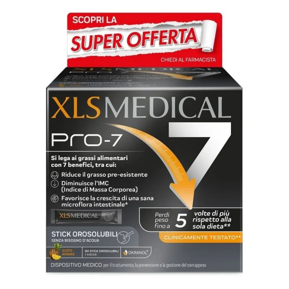 XLS Medical Pro-7 Trattamento e Prevenzione del Sovrappeso, 90 Stick