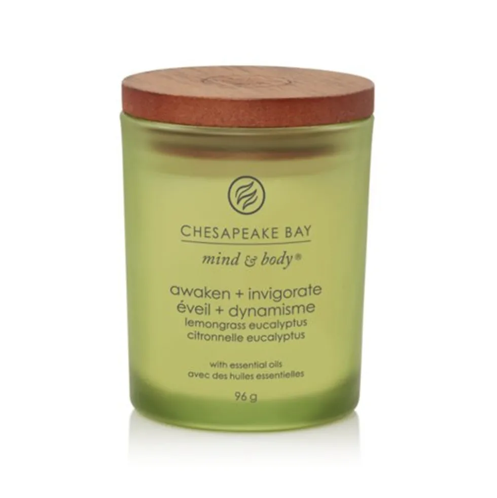 Yankee Candle Awaken & Invigorate - Candela Citronella e Eucalipto Piccola, 96g