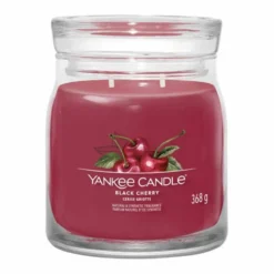 Yankee Candle Black Cherry - Candela Profumata Signature Media, 368g
