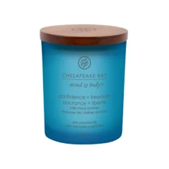 Yankee Candle Confidence & Freedom - Candela Cedro Muschio e Ambra Piccola, 96g