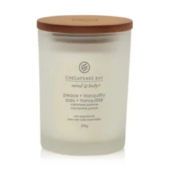 Yankee Candle Peace & Tranquility - Candela Cashmere e Gelsomino Media, 250g