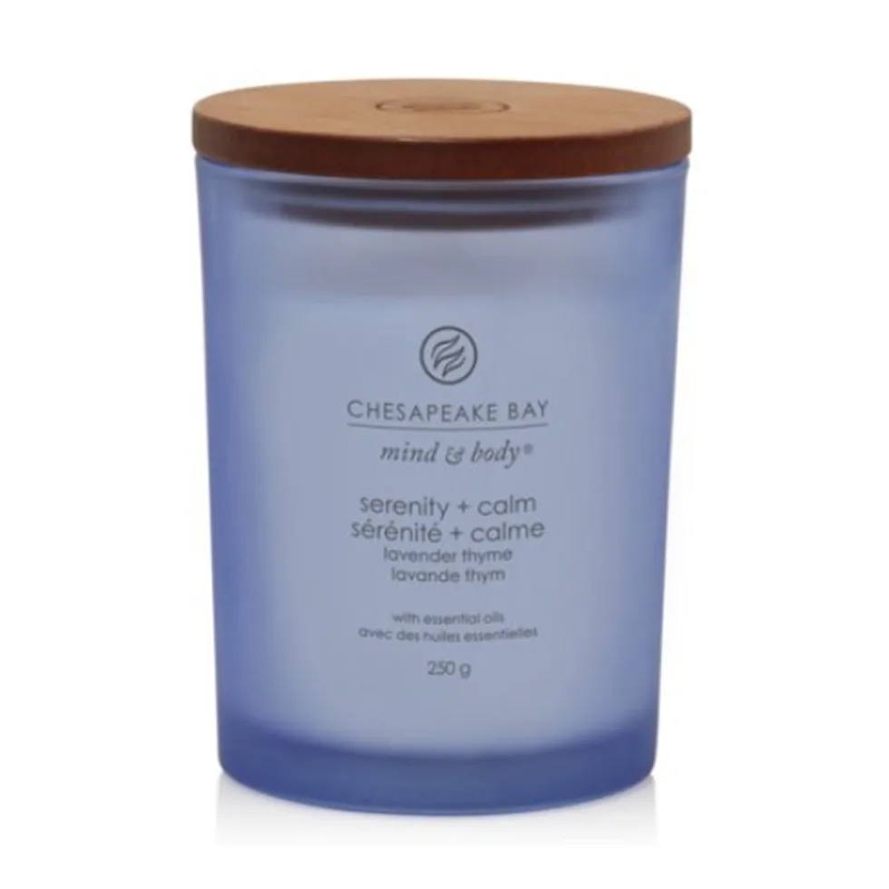 Yankee Candle Serenity & Calm - Candela Profumata Lavanda e Timo Media, 250g