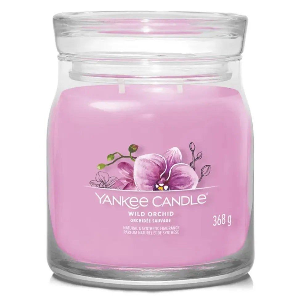 Yankee Candle Wild Orchid - Candela Profumata Signature Media, 368g