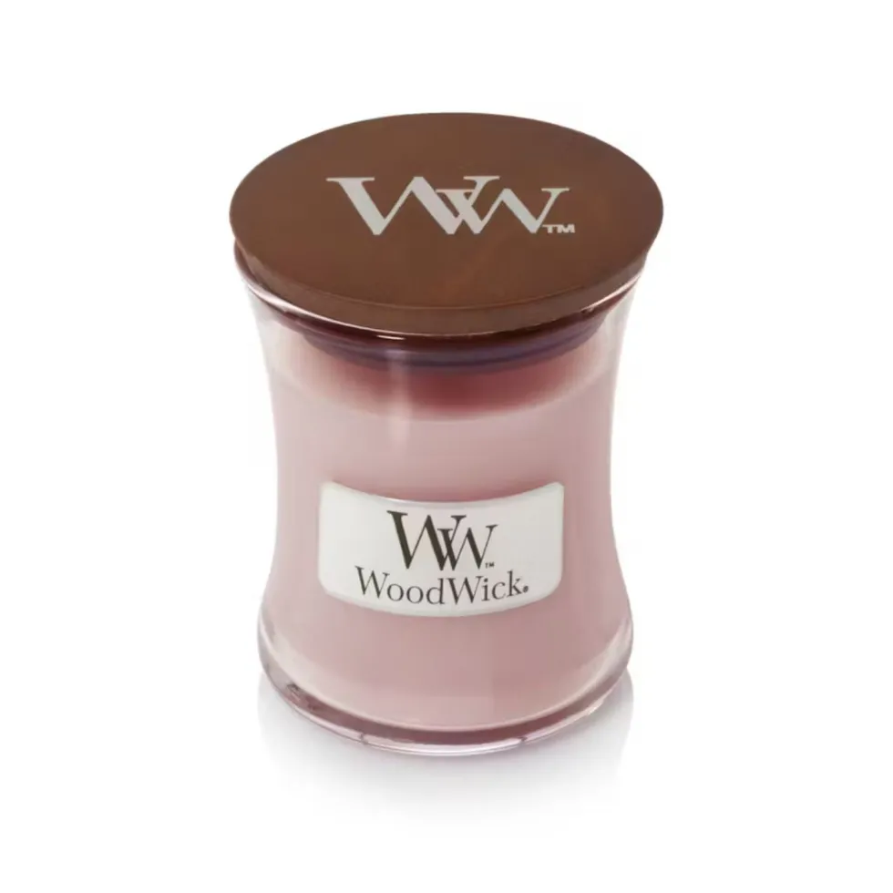 Yankee Candle WoodWick - Candela Rosewood Fragranza Legno di Cedro e al Muschio, 85g