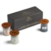 Yankee Candle WoodWick Cofanetto Regalo con 3 Candele Clessidra Mini con Stoppino in Legno Fragranze Assortite, 3 x 85g