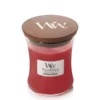 Yankee Candle WoodWick - Crimson Berries Candela Profumata, 275g