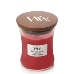 Yankee Candle WoodWick - Crimson Berries Candela Profumata, 275g