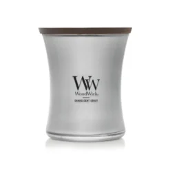 Yankee Candle WoodWick - Precious Metals Candela Candescent Coast Clessidra Media, 275g