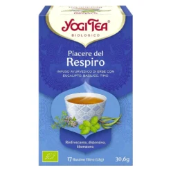Yogi Tea Piacere del Respiro Infuso Ayurvedico, 17 bustine