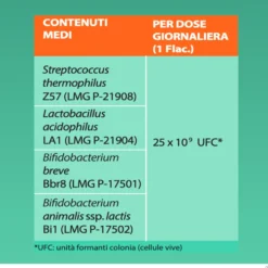 Yovis Fermenti Lattici Vivi per Equilibrio Flora Intestinale, 10 Flaconcini