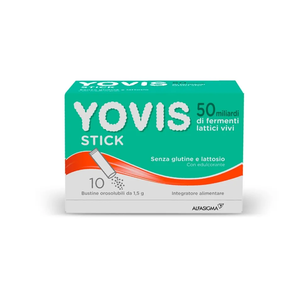 Yovis Stick Fermenti per l'Equilibrio Flora Intestinale, 10 Bustine