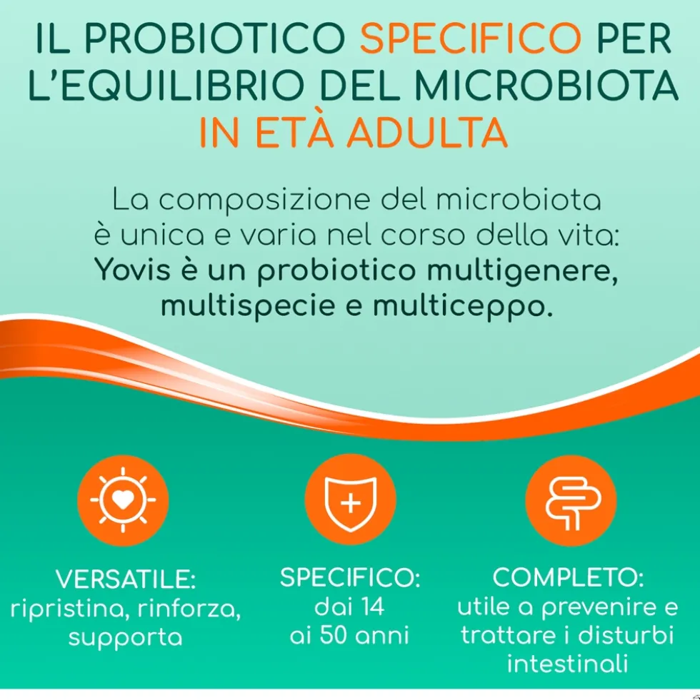Yovis Stick Fermenti per l'Equilibrio Flora Intestinale, 10 Bustine