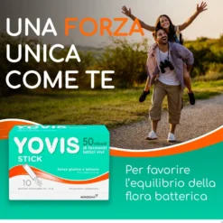 Yovis Stick Fermenti per l'Equilibrio Flora Intestinale, 10 Bustine