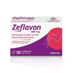 Zeflavon 500mg Flavonoidi micronizzati per Insufficienza Venosa e Crisi Emorroidaria, 30 Compresse