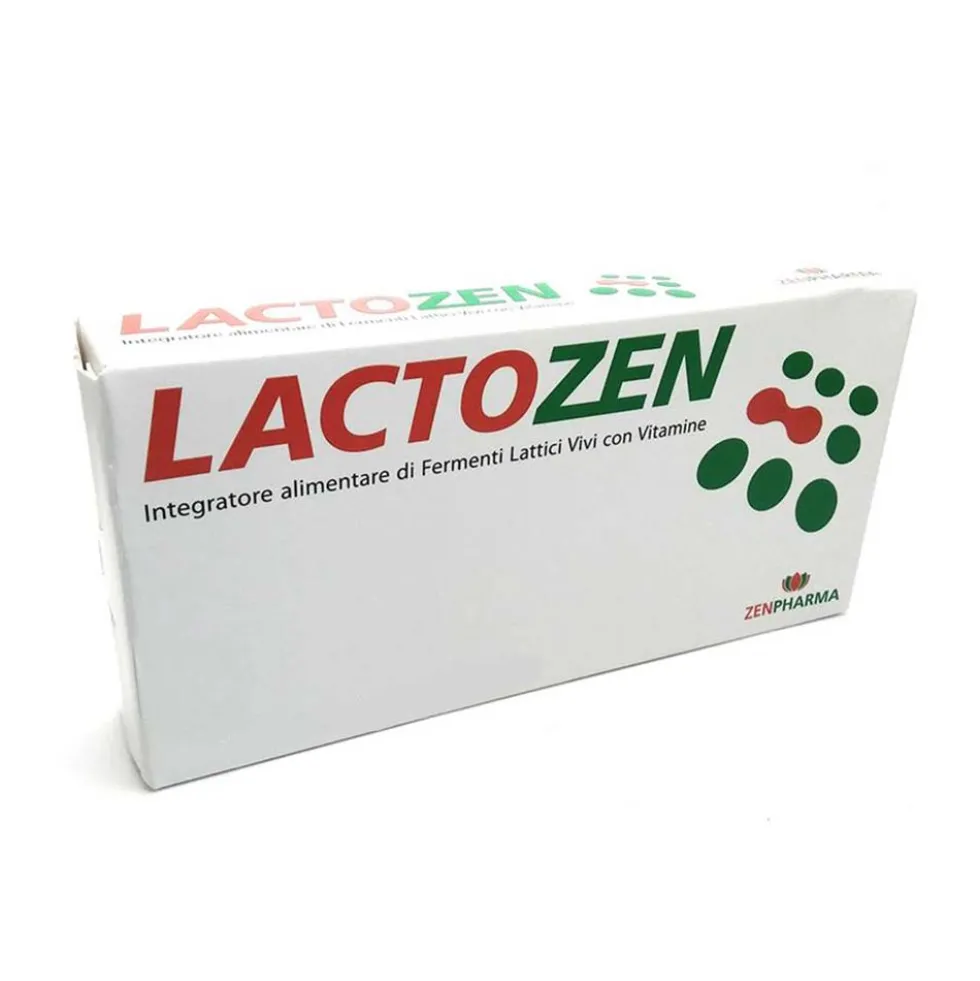 Zen Pharma Lactozen Integratore Di Fermenti Lattici E Vitamine, 10Flaconcini