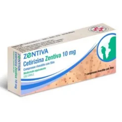 Zentiva Cetirizina 10 mg - Compresse rivestite per la rinite allergica e l'orticaria, 7 compresse