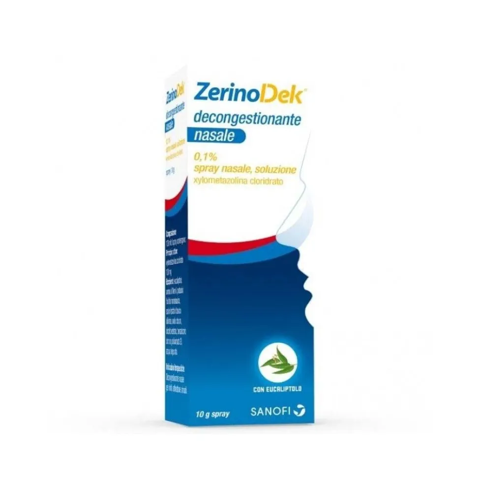 Zerinodek Decongestionante Spray Nasale 0,1% Xylometazolina Cloridrato, 10g