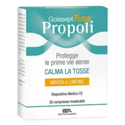 Zeta Farmaceutici GolaseptTuss Propoli Adulti - Compresse per calmare la tosse, 24 compresse