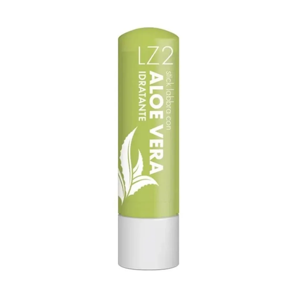 Zeta Farmaceutici LZ2 - Stick labbra idratante all'aloe vera per le labbra secche, 4,5 g