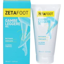 Zeta Farmaceutici Zetafoot - Gel defaticante e drenante per gambe gonfie, 150 ml