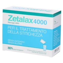 Zeta Farmaceutici Zetalax 4000 - Lassativo osmotico per la stitichezza, 20 bustine da 10,7 g