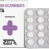 Zeta Sodio Bicarbonato Alimentare - Integratore antiacido e digestivo, 30 compresse da 500 mg
