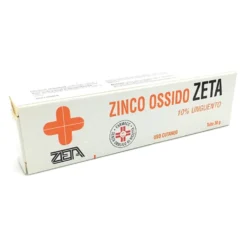 Zeta Zinco Ossido 10% - Unguento lenitivo e protettivo per irritazioni cutanee, 30 g