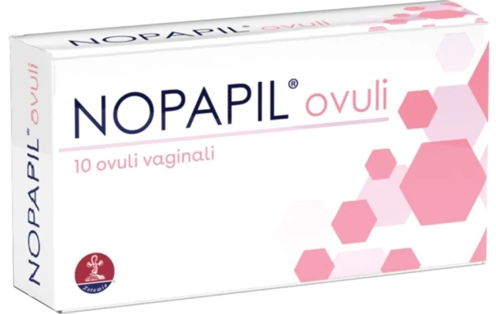 Zetemia Nopapil 10 ovuli vaginali - Dispositivo medico per la prevenzione delle lesioni da HPV, 2 g