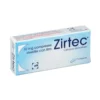 Zirtec Cetirizina dicloridrato 10mg Antistaminico Orale Trattamento Rinite Allergica, 7 compresse