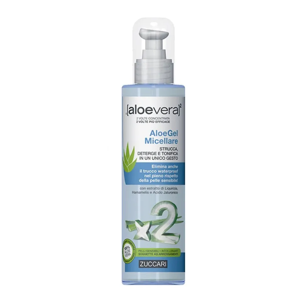 Zuccari Aloevera2 - AloeGel Micellare Struccante, 200ml