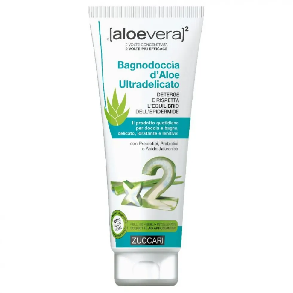 Zuccari Aloevera2 - Detergente idratante e protettivo, 250 ml