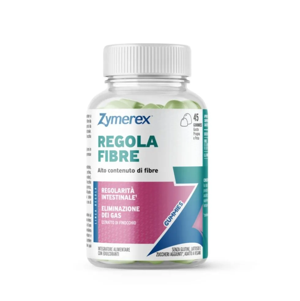Zymerex Regola - Fibre Integratore Regolarità Intestinale, 45 gummies