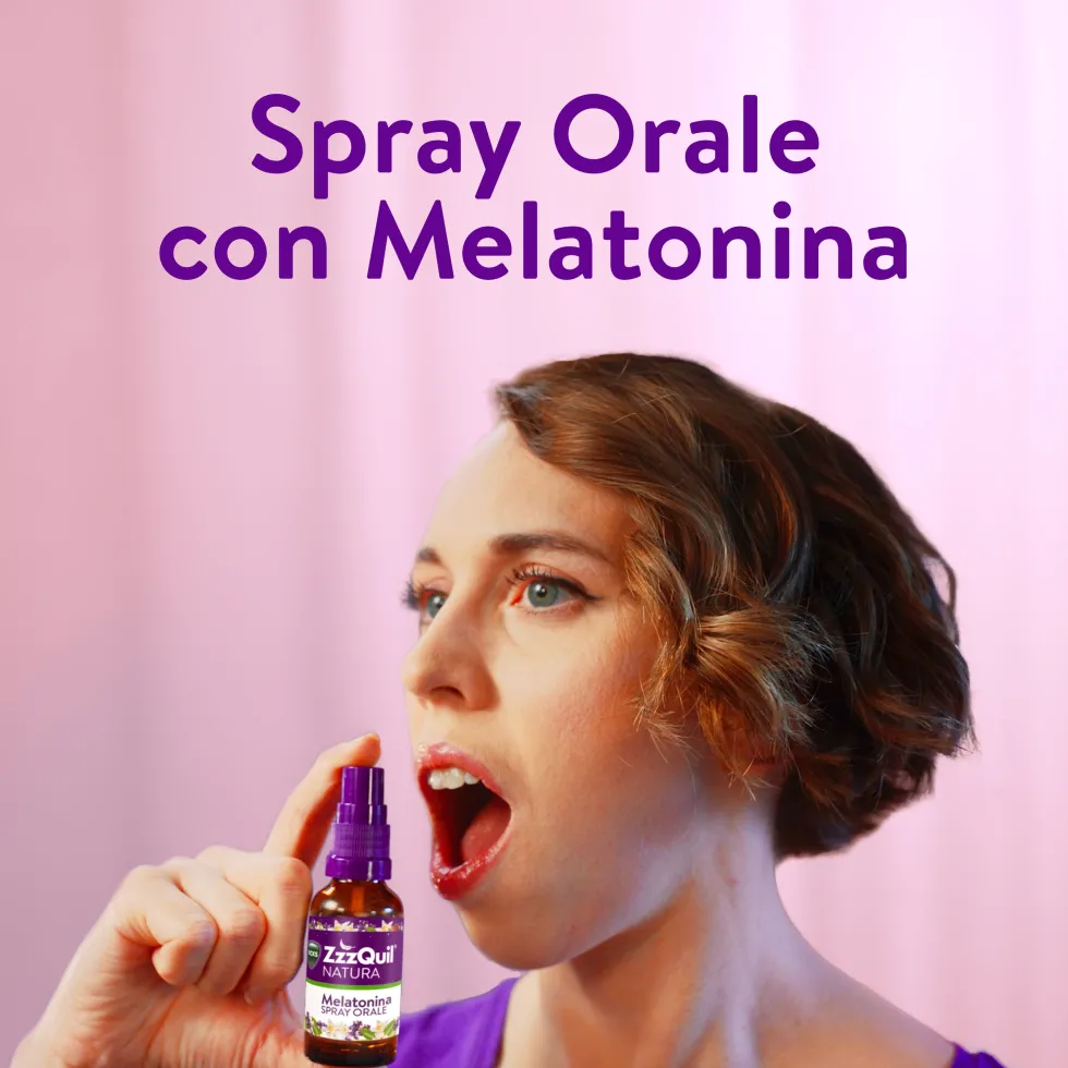 ZzzQuil Natura Melatonina Spray Integratore per il Sonno Senza Zucchero, 30ml