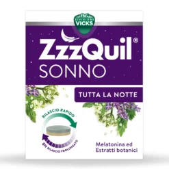 ZzzQuil Sonno Tutta la Notte Integratore per Favorire l'Addormentamento, 28 Compresse